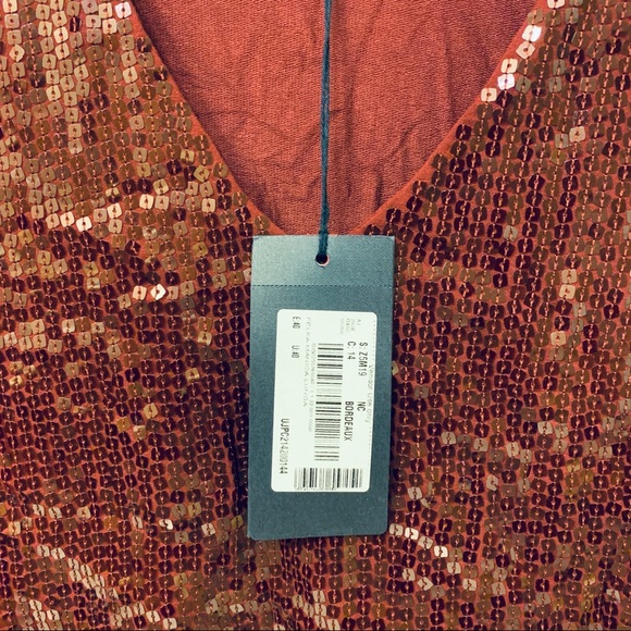 NEW Armani Sequin Long Sleeve Shirt - Picture 2 of 3